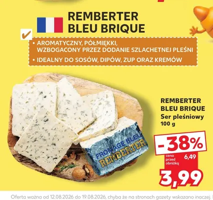 Ser pleśniowy Remberter Bleu Brique promocja w Kaufland