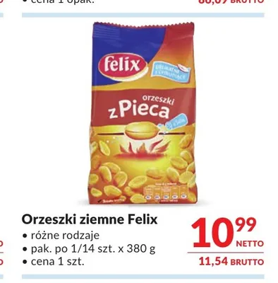 Orzeszki ziemne Felix promocja w Makro
