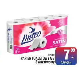 Papier toaletowy Linteo Satin 3-warstwowy promocja w Tomi Markt