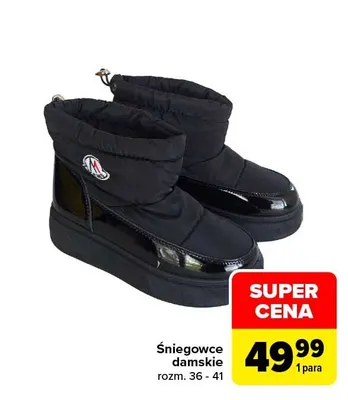 Śniegowce damskie promocja w Carrefour