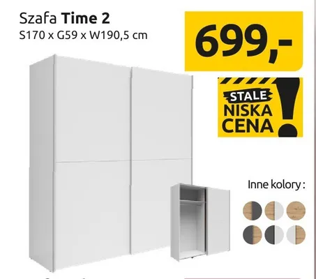 Szafa Time 2 promocja w Black Red White