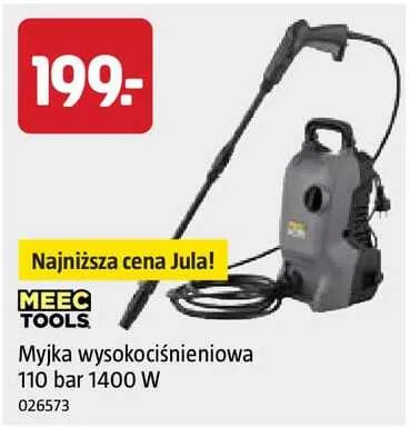 Myjka wysokociśnieniowa Meec Tools 110 bar 1400W promocja w Jula
