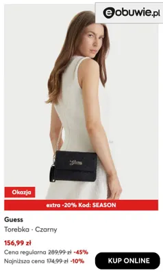 Torebka Guess promocja w eobuwie.pl