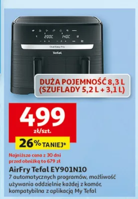 Airfry Tefal EY901N10 promocja w Auchan