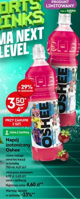 Napój izotoniczny Oshee różne rodzaje promocja w Żabka