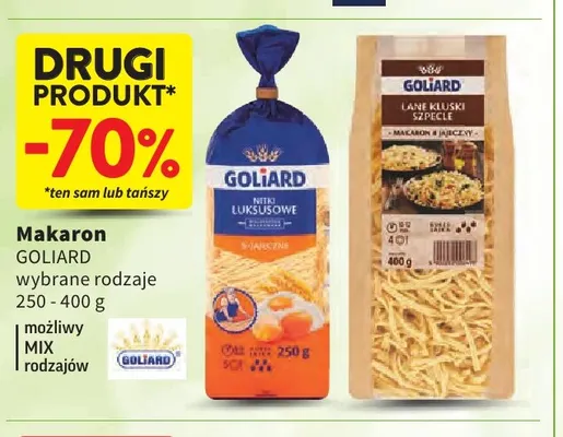 Makaron Goliard promocja w Intermarche