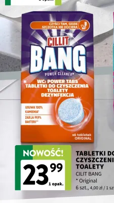 Tabletki do czyszczenia toalety Cillit Bang Original promocja w Intermarche