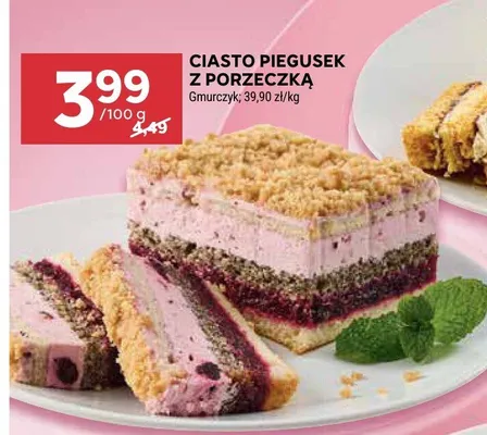 Ciasto piegusek z porzeczką promocja w Stokrotka