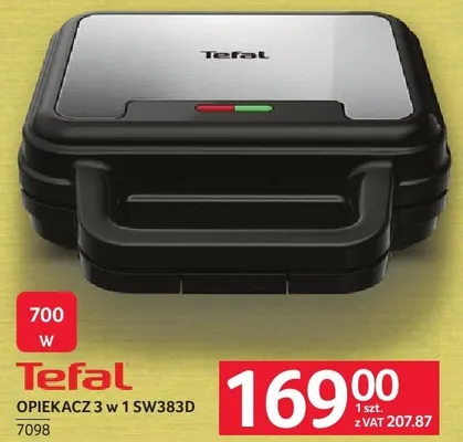 Opiekacz TEFAL OPIEKACZ 3 w 1 SW383D promocja w Selgros