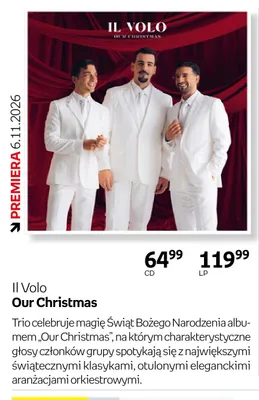 Płyta CD Il Volo Our Christmas promocja w Empik