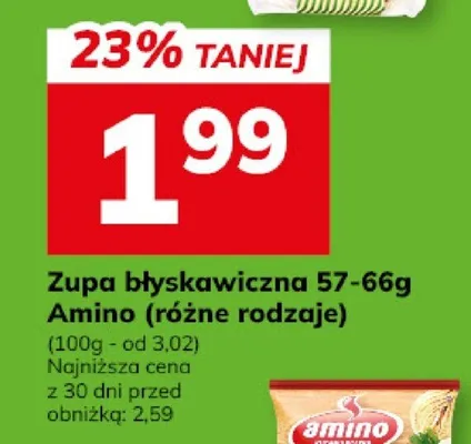 Zupa błyskawiczna 57-66g (różne rodzaje) promocja w Hitpol