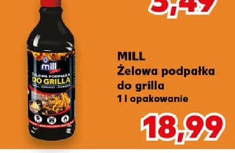 Żelowa podpałka do grilla Mill promocja w Kaufland