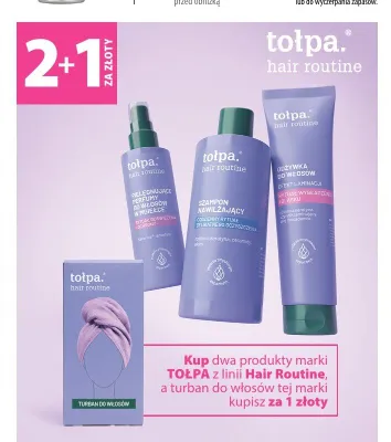 Produkty do pielęgnacji włosów Tołpa Hair Routine promocja w Hebe