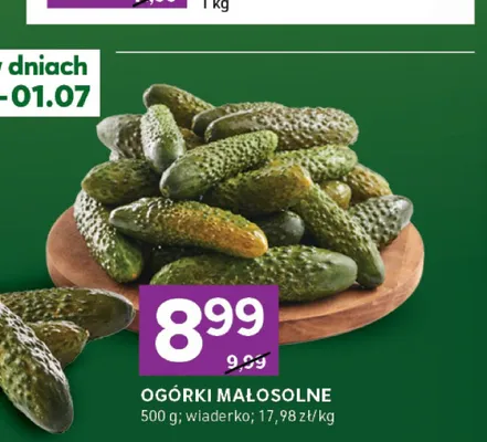 Ogórki małosolne promocja w Stokrotka