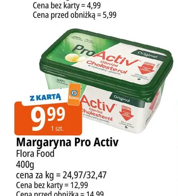 Margaryna ProActiv Flora Food promocja w Leclerc