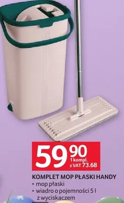 Komplet mop płaski Handy promocja w Selgros