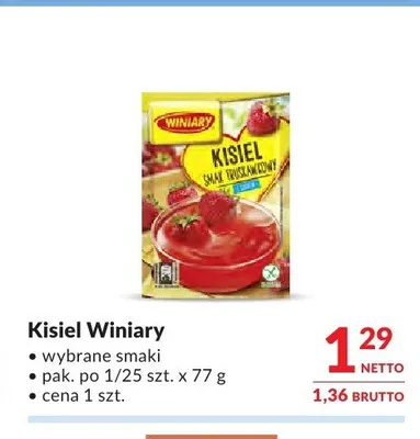 Kisiel Winiary promocja w Makro