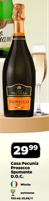Wino Casa Pecunia Prosecco Spumante D.O.C. wytrawne promocja w Netto