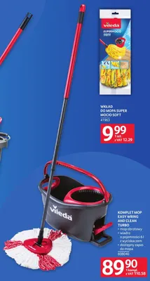 Komplet mop Easy Wring and Clean Turbo Vileda promocja w Selgros