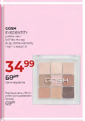 Paleta cieni Eyedentity 007 Be Honey Gosh promocja w Drogerie Jawa