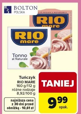 Tuńczyk al naturale promocja w Carrefour