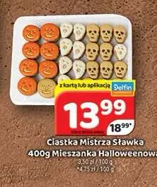 Ciastka Mieszanka Halloweenowa Mistrza Stawka promocja w Delfin