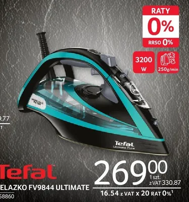 Żelazko Tefal FV9844 Ultimate 758860 promocja w Selgros