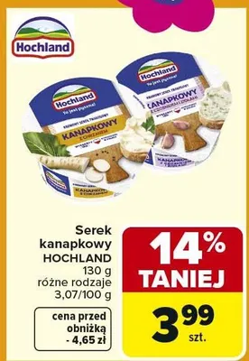 Serek kanapkowy różne rodzaje promocja w Carrefour Market