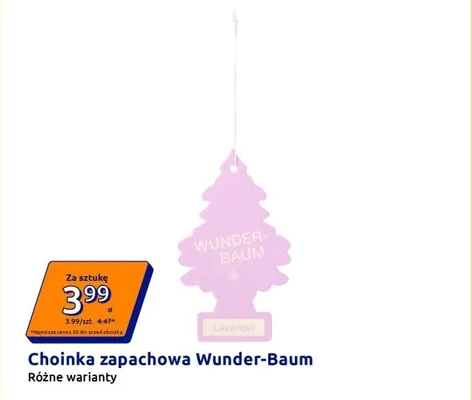 Choinka zapachowa Wunder-Baum promocja w Action