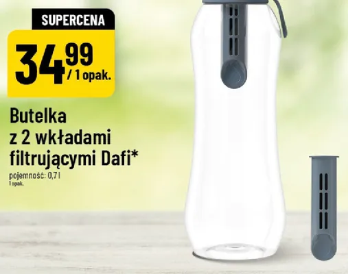 Butelka z 2 wkładami filtrującymi Dafi promocja w POLOmarket
