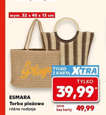 Torba plażowa Esmara promocja w Kaufland