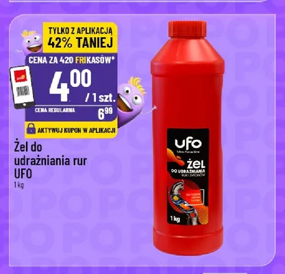 Żel do udrażniania rur UFO promocja w POLOmarket
