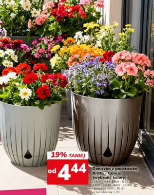 Doniczka z podstawką Britta Galicja wybrane kolory promocja w Hitpol