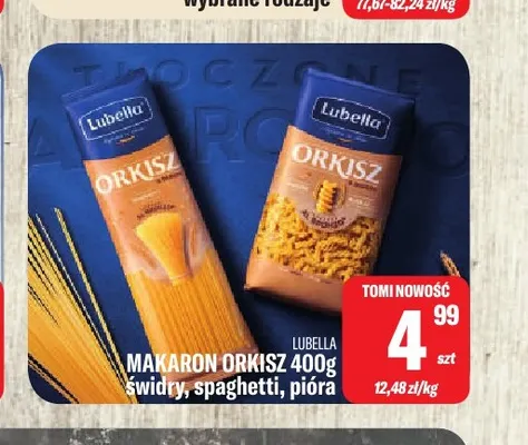 Makaron orkisz pióra Lubella promocja w Tomi Markt