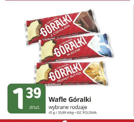 Wafle Góralki mleczne promocja w Marketvita