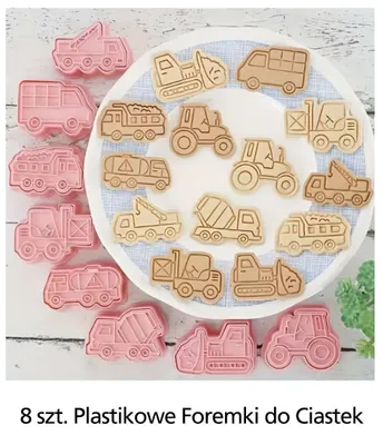Plastikowe foremki do ciastek 8-pak promocja w Temu
