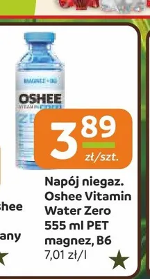 Napój niegazowany Oshee Vitamin Water Zero promocja w Społem Częstochowa