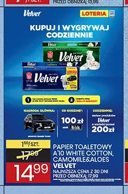 Papier toaletowy a'10 White Cotton Velvet promocja w Wafelek