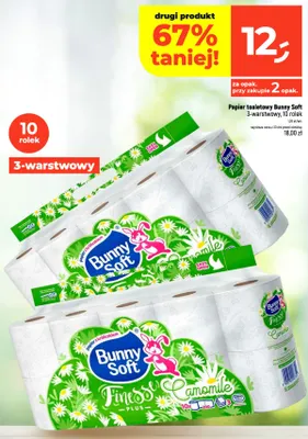 Papier toaletowy Bunny Soft 3-warstwowy 10 rolek promocja w Dealz