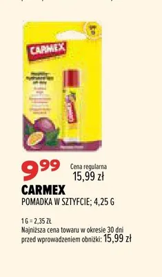 Pomadka w sztyfcie Carmex promocja w Drogerie Natura