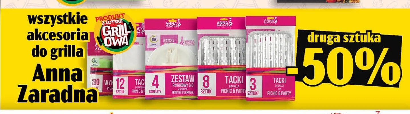 Tacki do grilla duże Picnic & Party Anna Zaradna promocja w TOPAZ