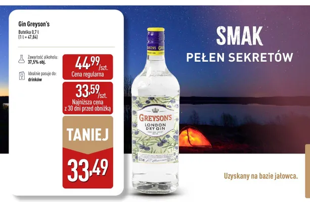 Gin Greyson's promocja w Aldi