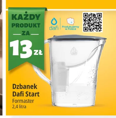 Dzbanek filtrujący Dafi Start Formaster promocja w Leclerc