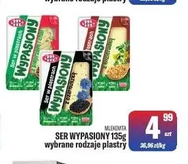 Ser Wypasiony w plastrach Mlekovita promocja w Tomi Markt