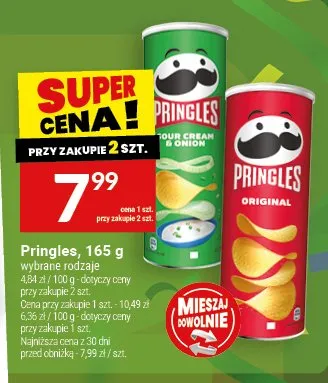 Chipsy Pringles Sour Cream & Onion promocja w Twój Market