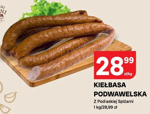 Kiełbasa podwawelska promocja w Chorten