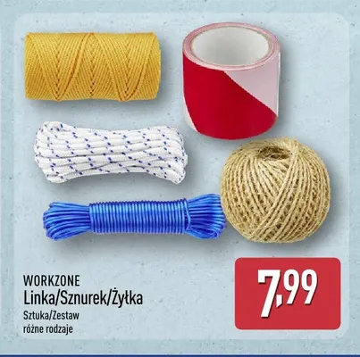 Sznurek WORKZONE promocja w Aldi
