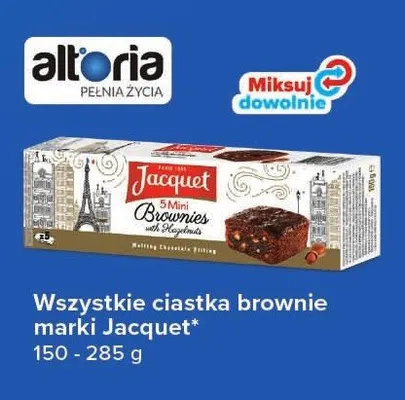 Ciastka brownie z orzechami laskowymi Jacquet promocja w Carrefour