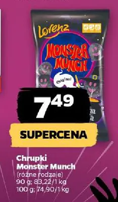 Chrupki Monster Munch Lorenz promocja w Netto