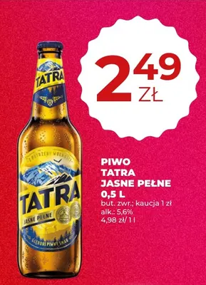 Piwo Tatra promocja w Duży Ben